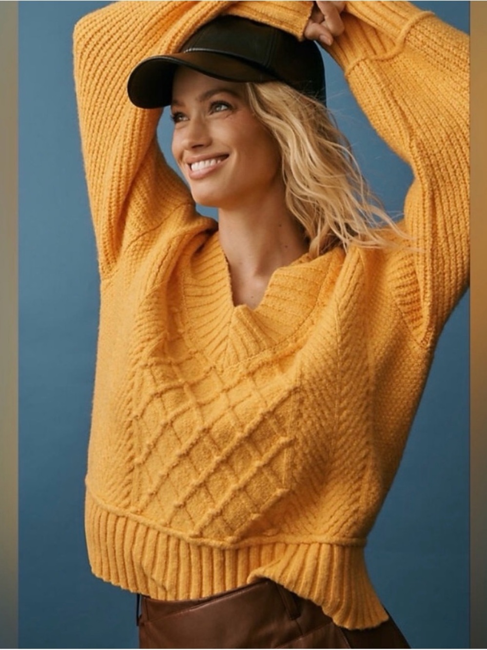 Anthropologie Maeve Tillie chunky sweater